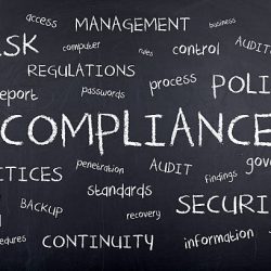 Compliance word cloud on blackboard